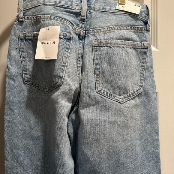 Light Blue Relaxed Straight Jeans - Picture 4 of 4